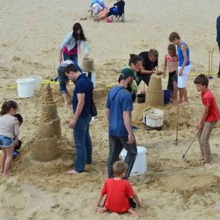 Atelier sclupture sur sable